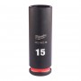 Nasadka udarowa długa SHW 3/8" 15 mm Hex