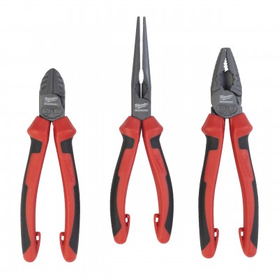 Zestaw szczypiec 3szt. (uniwersalne 180mm, boczne 160mm, długie 205mm)
