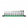 Zestaw nasadek trzpieniowych Torx 3 8" 10szt.
