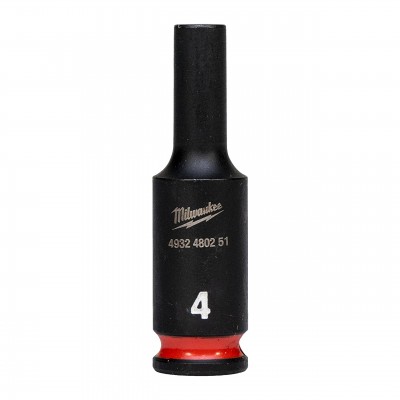Nasadka udarowa długa SHW 1/4" 4mm, Hex