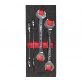 Wkładka piankowa z dużymi kluczami dwustronnie płaskimi 4szt- do wózków narzędziowych
