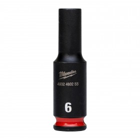 Nasadka udarowa długa SHW 1/4" 6 mm, Hex