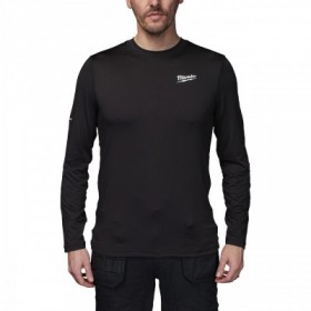 CWB LS BL  XXXL - WORKSKIN™ Koszulka z długim rękawem czarna rozmiar XXXL