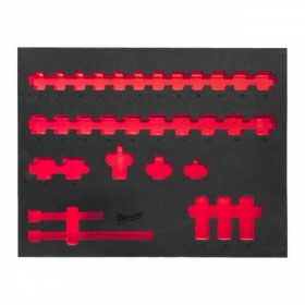 Pusta wkładka piankowa 417*536mm do nasadek 1/2", krótkich - do wózków narzędziowych