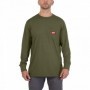 WTLSGRN-XXL T-shirt z kieszonką z długim rękawem - zielony